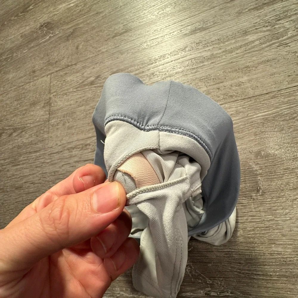 Fabletics Sports Bra Womens Small Gray Front Tye‎ Padded Racerback Athletic